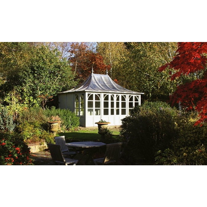 Englisches Gartenhaus Wohnen im Garten Impression