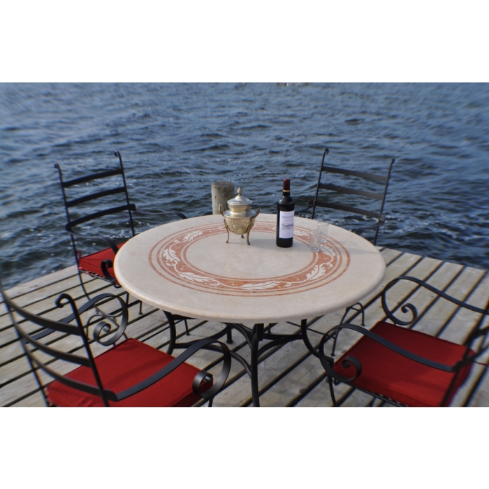 Marmortisch rund, 70 cm